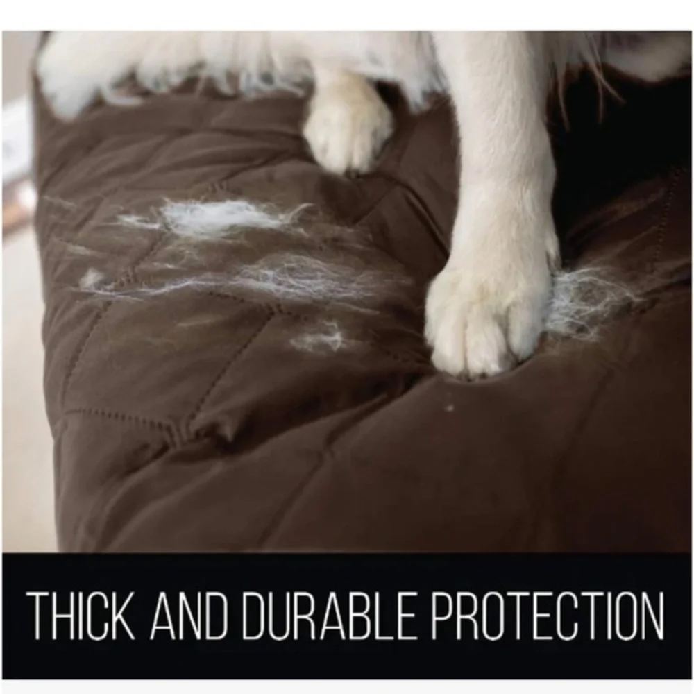Aqua Dry - Reversible Water Resistant SOFA Protector / Black & Gray/ 3 seater